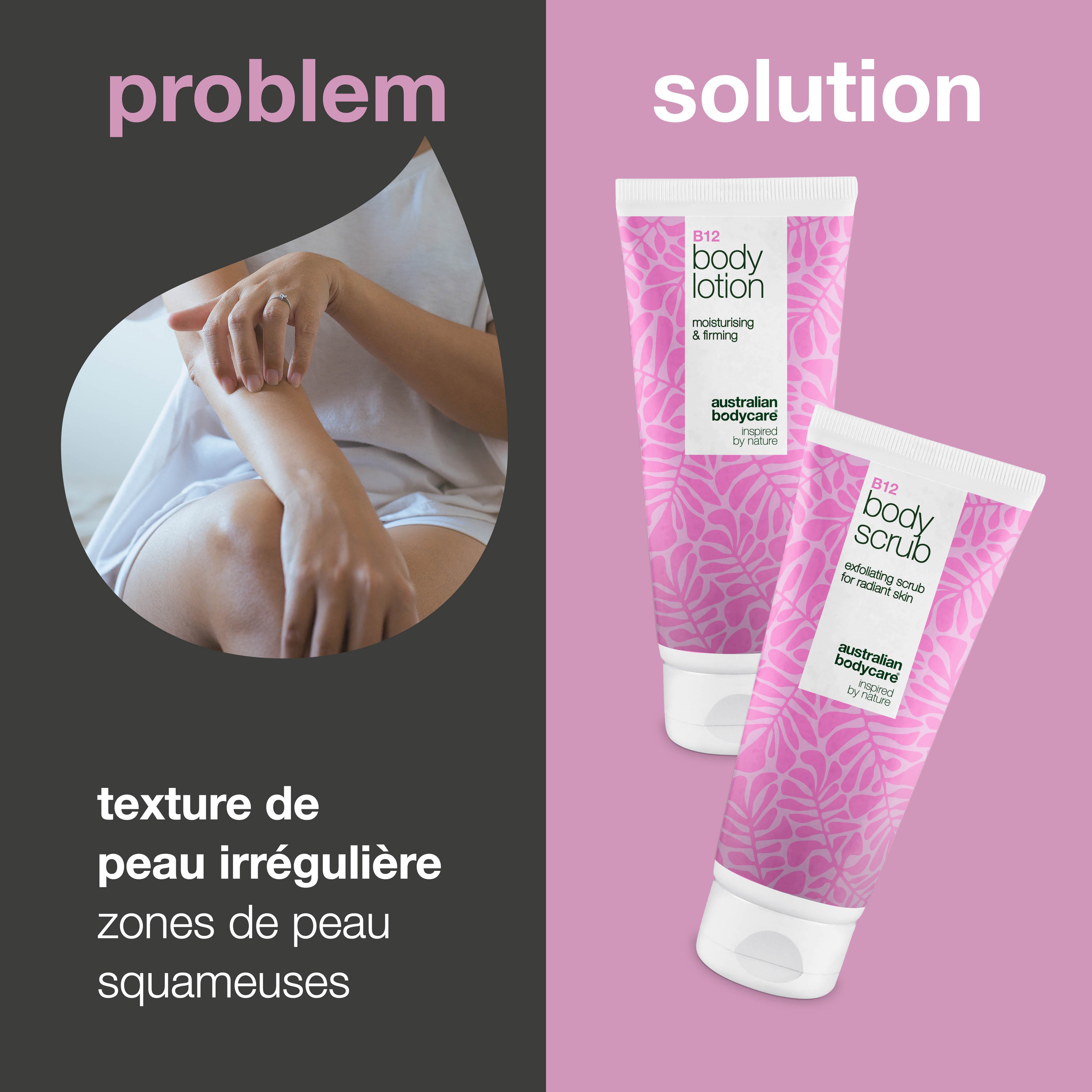 Coffret de soins B12 pour peau sèche – Exfoliation & hydratation en profondeur — Gommage corporel & lotion B12 hydratants pour peau sèche et sensible.