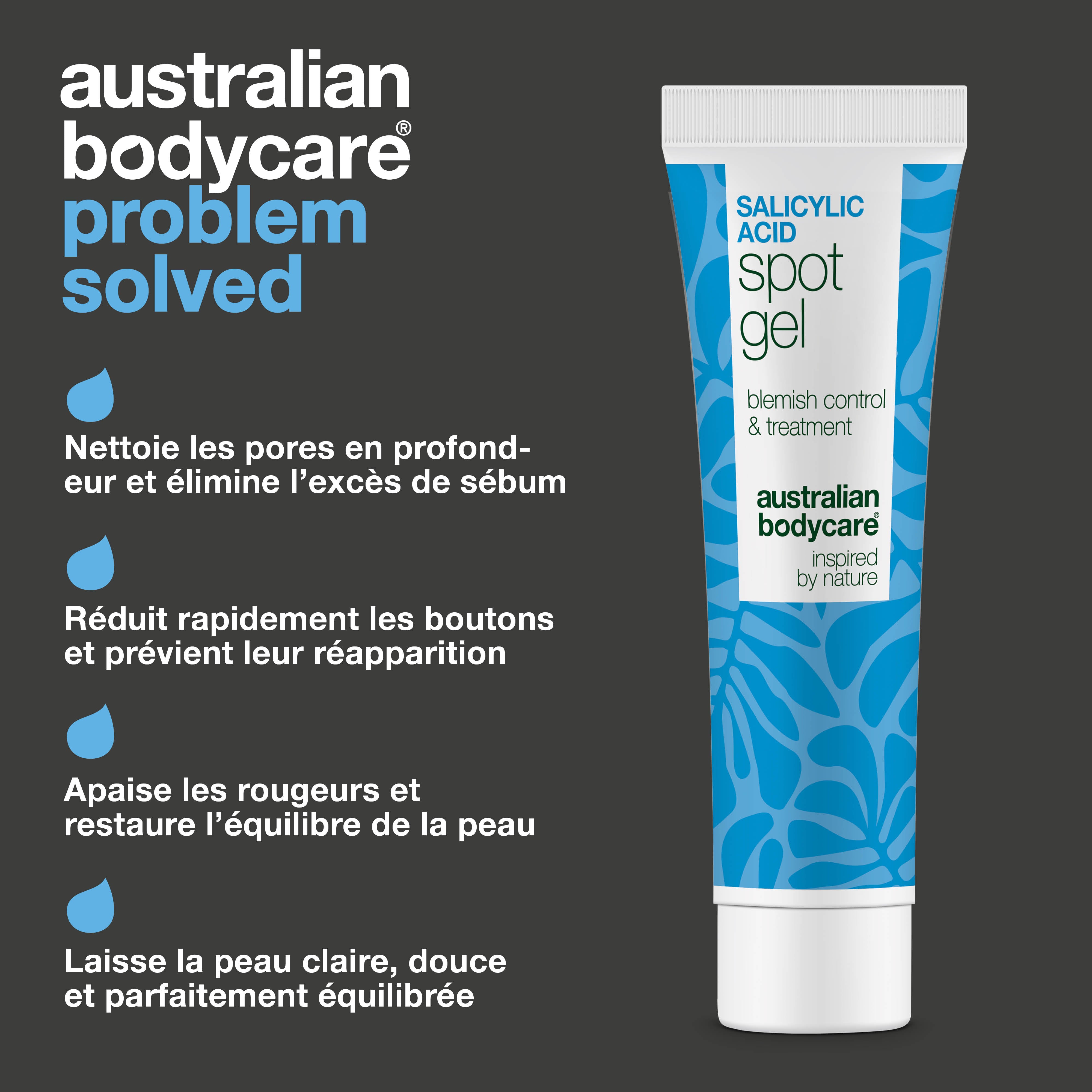 Gel Spot à l’acide salicylique – réduit boutons, points noirs et rougeurs, purifie et calme la peau