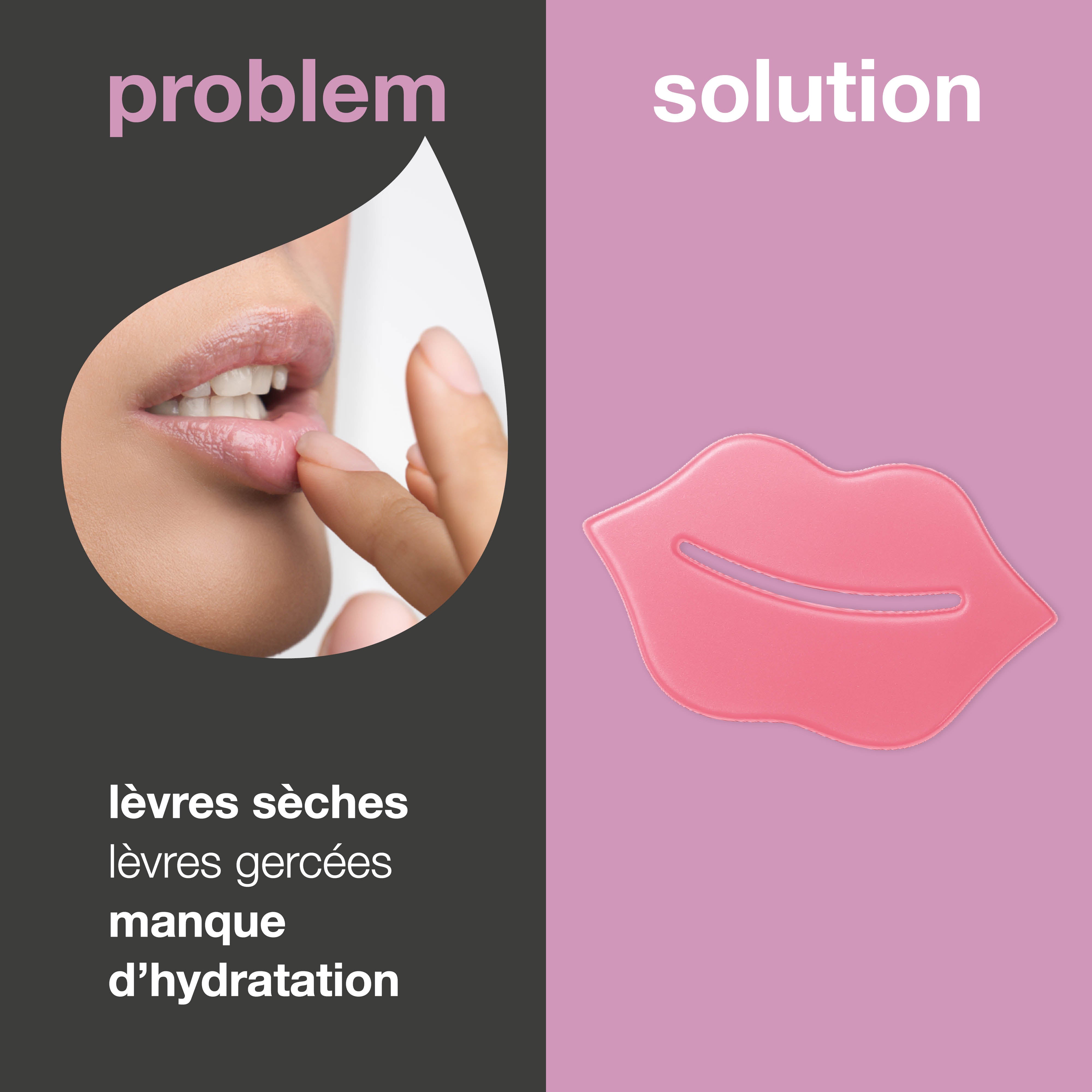 Masque lèvres contre la sécheresse et les ridules. Nourrit, repulpe et protège. Formulé avec B12, Centella Asiatica et acide hyaluronique.