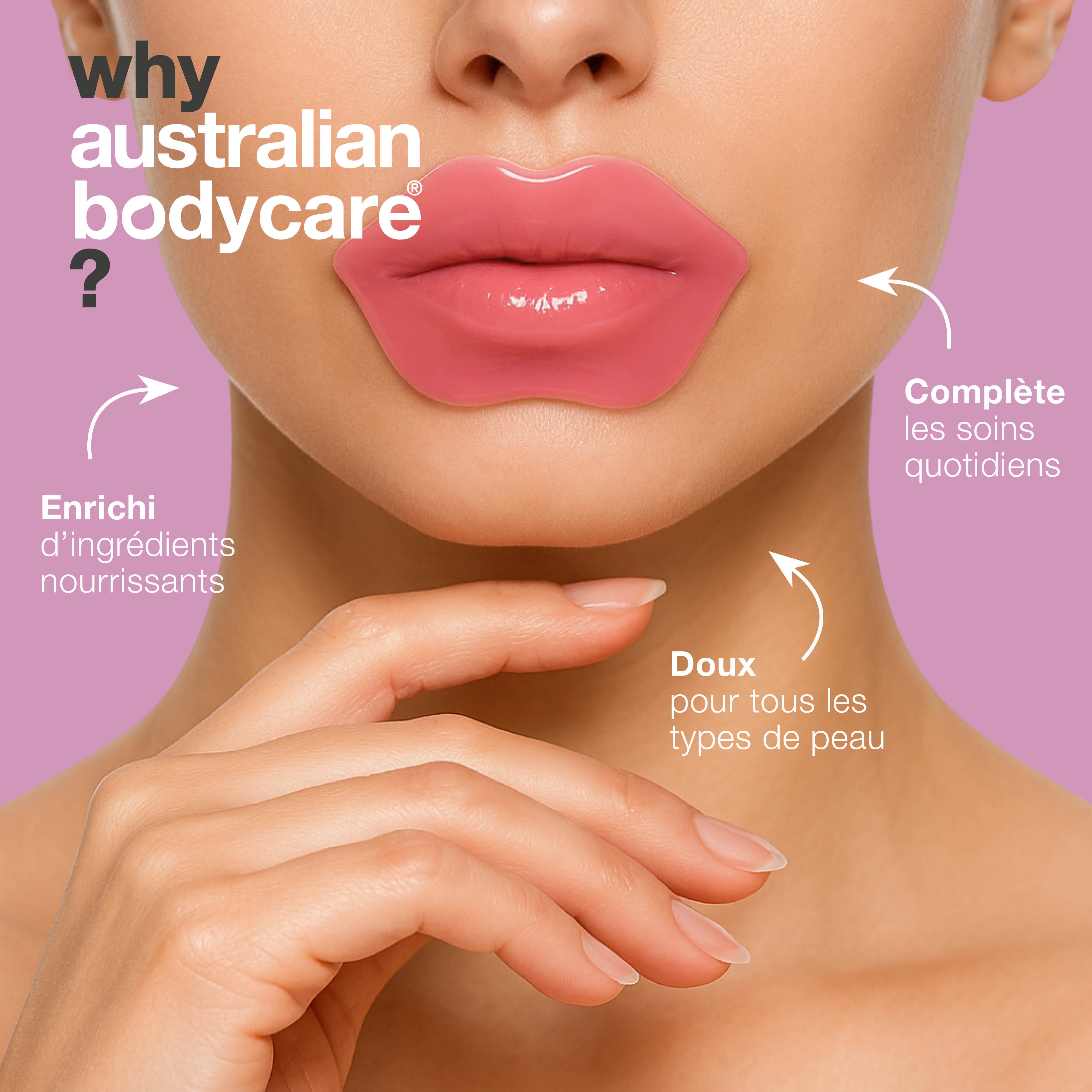 Masque lèvres contre la sécheresse et les ridules. Nourrit, repulpe et protège. Formulé avec B12, Centella Asiatica et acide hyaluronique.