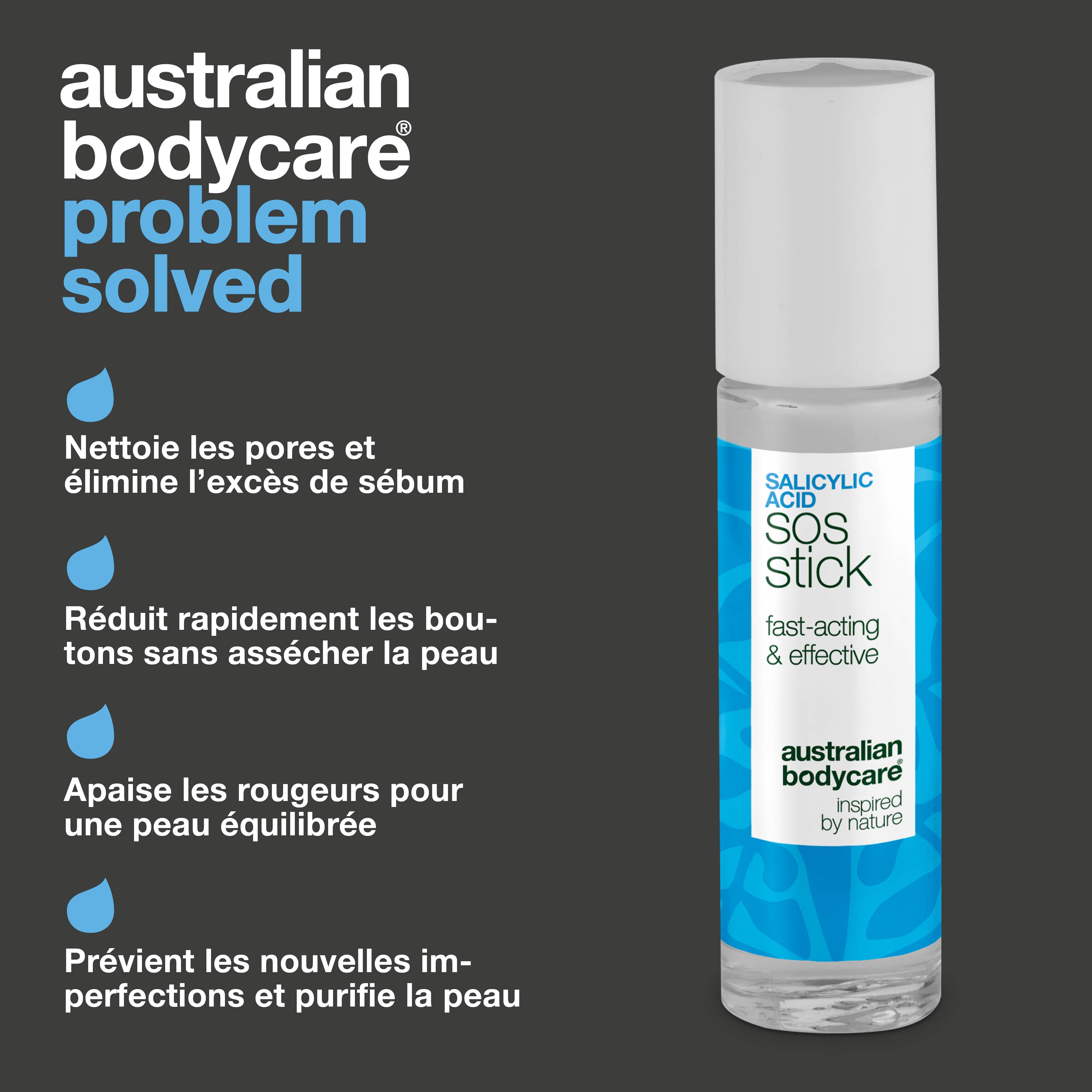 Stick SOS à l’acide salicylique – réduit boutons et rougeurs, purifie et calme la peau rapidement