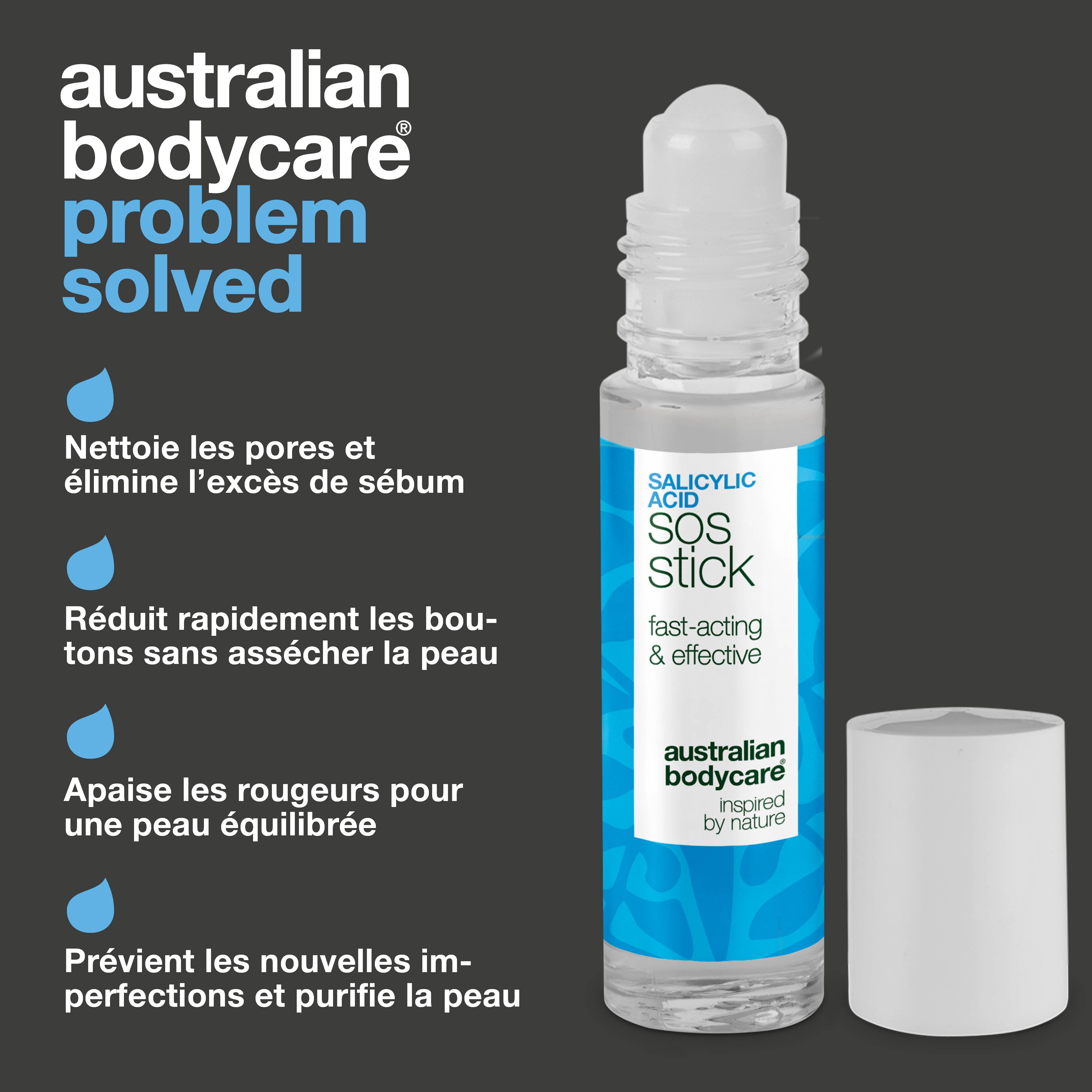 Stick SOS à l’acide salicylique – réduit boutons et rougeurs, purifie et calme la peau rapidement