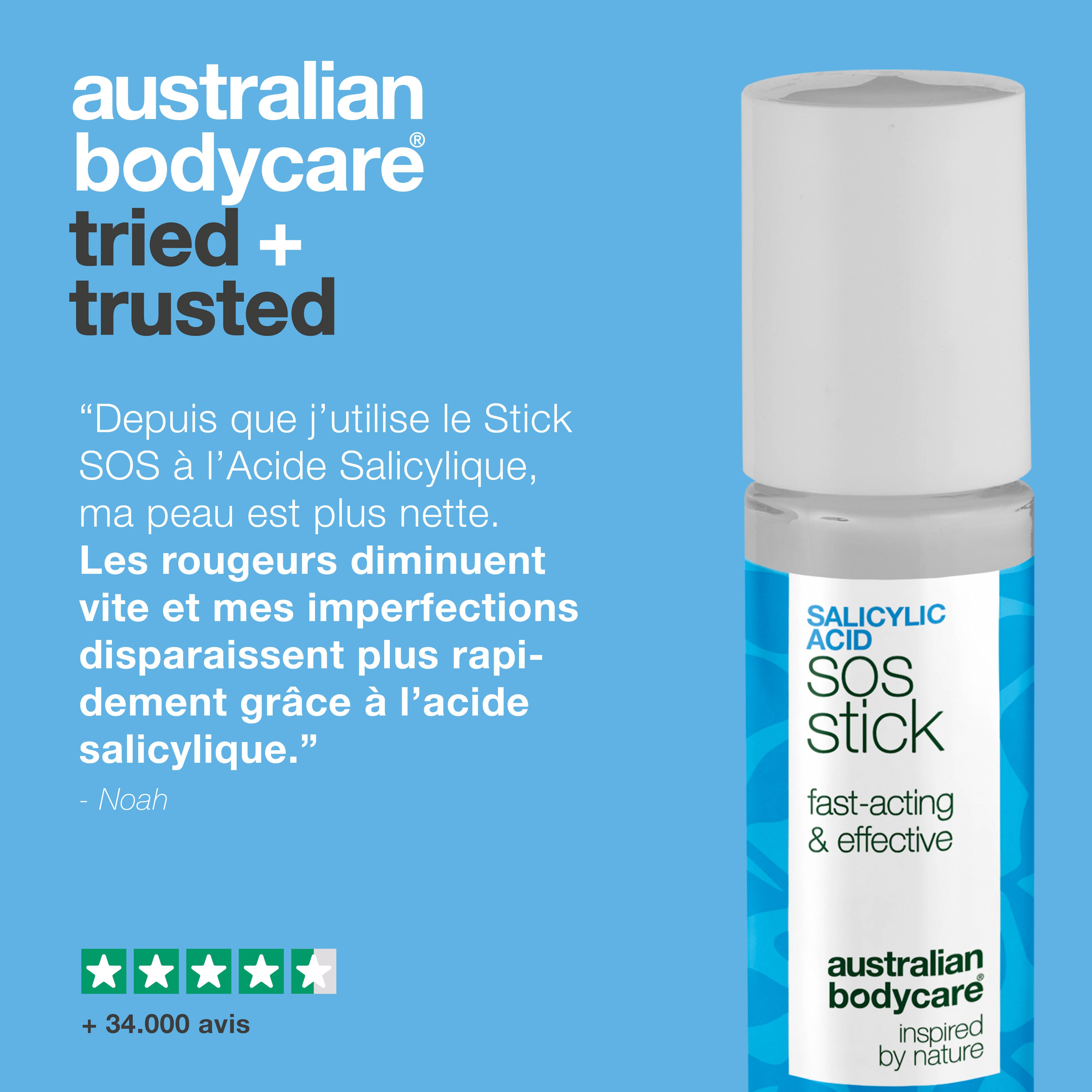 Stick SOS à l’acide salicylique – réduit boutons et rougeurs, purifie et calme la peau rapidement