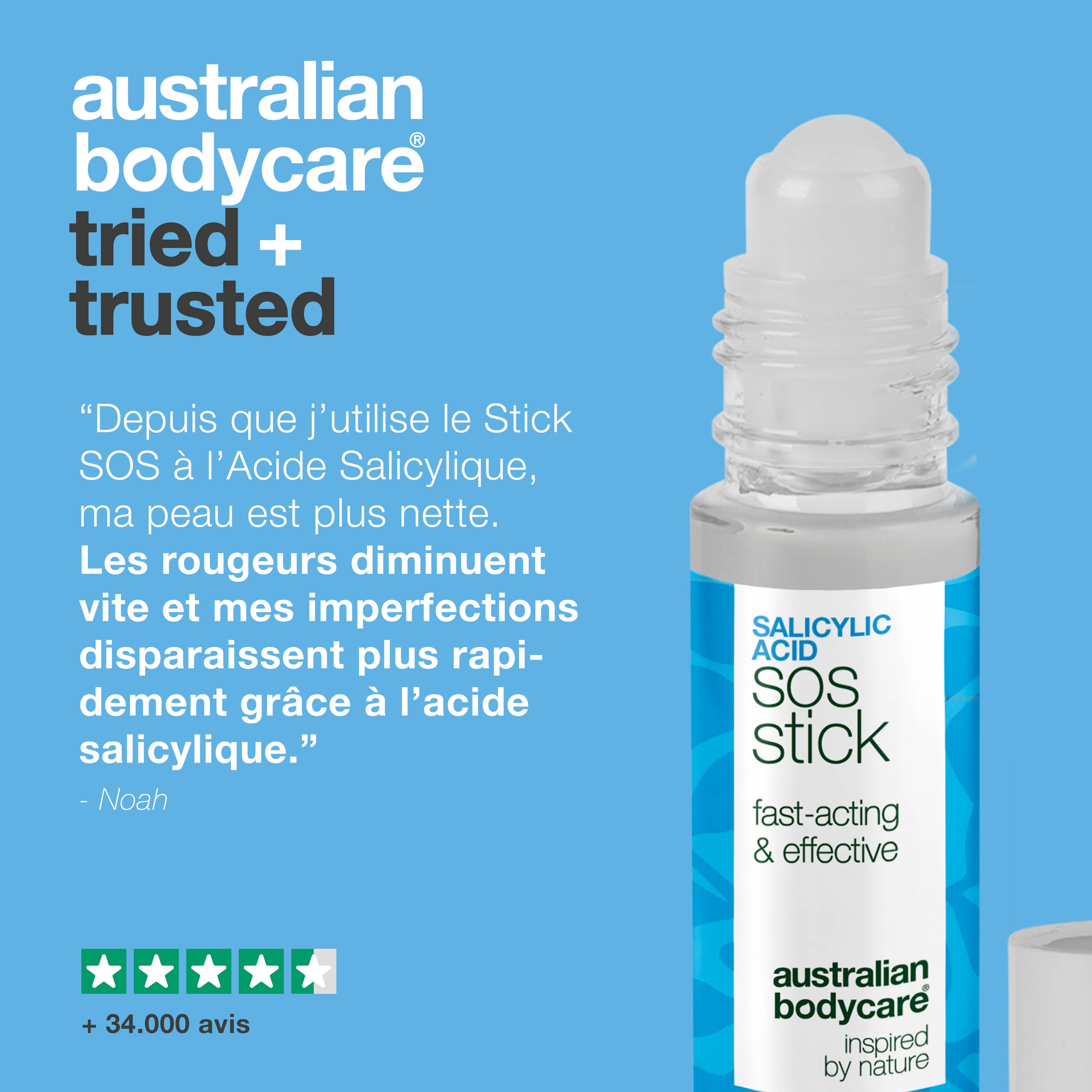 Stick SOS à l’acide salicylique – réduit boutons et rougeurs, purifie et calme la peau rapidement