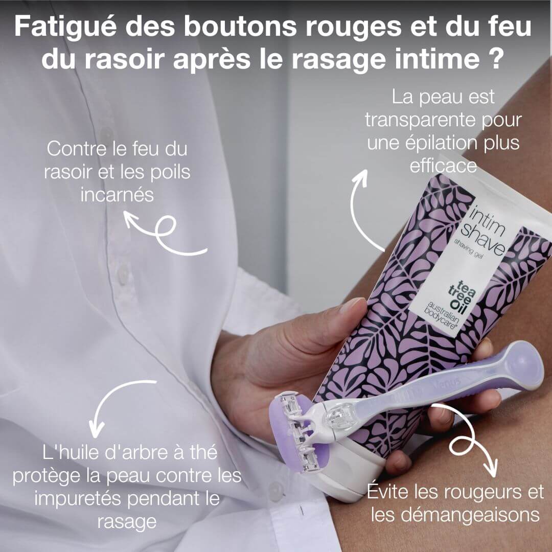 Kit de rasage intime XL pour les boutons après rasage — Gel de rasage intime et baume après-rasage pour les poils incarnés