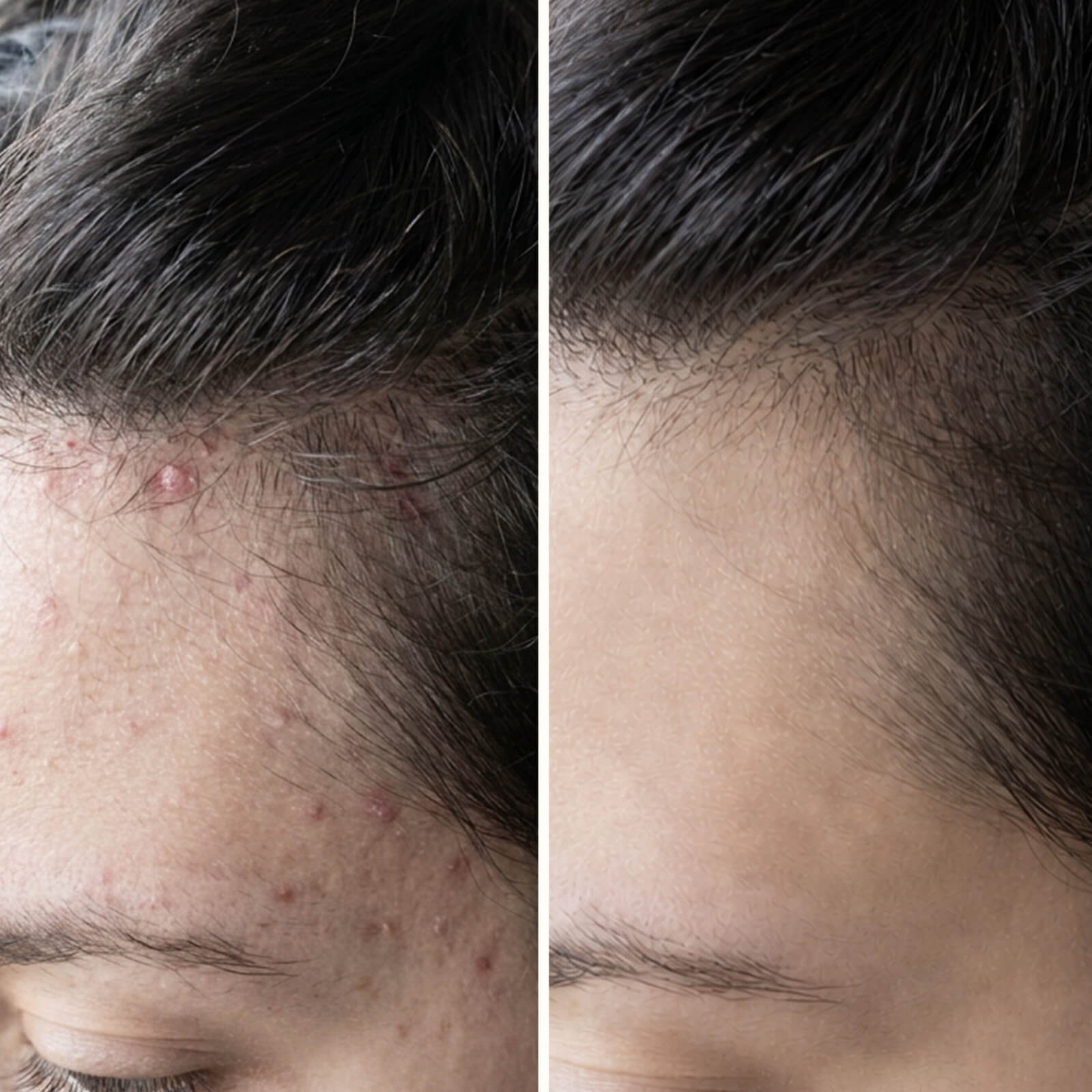 Gel Acide Salicylique : Boutons et Cuir Chevelu Irrité — Dites adieu aux boutons sur le cuir chevelu ! L’Acide Salicylique exfolie, purifie et apaise les zones douloureuses et les démangeaisons.