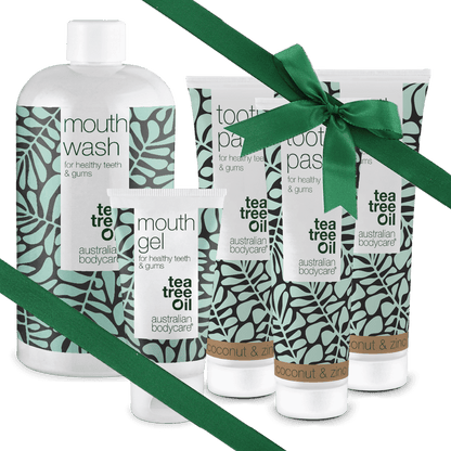 Cadeau pour un grand père - Soins bucco-dentaires 5 produits à l'huile de tea tree