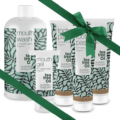 Cadeau pour un grand père - Soins bucco-dentaires 5 produits à l'huile de tea tree