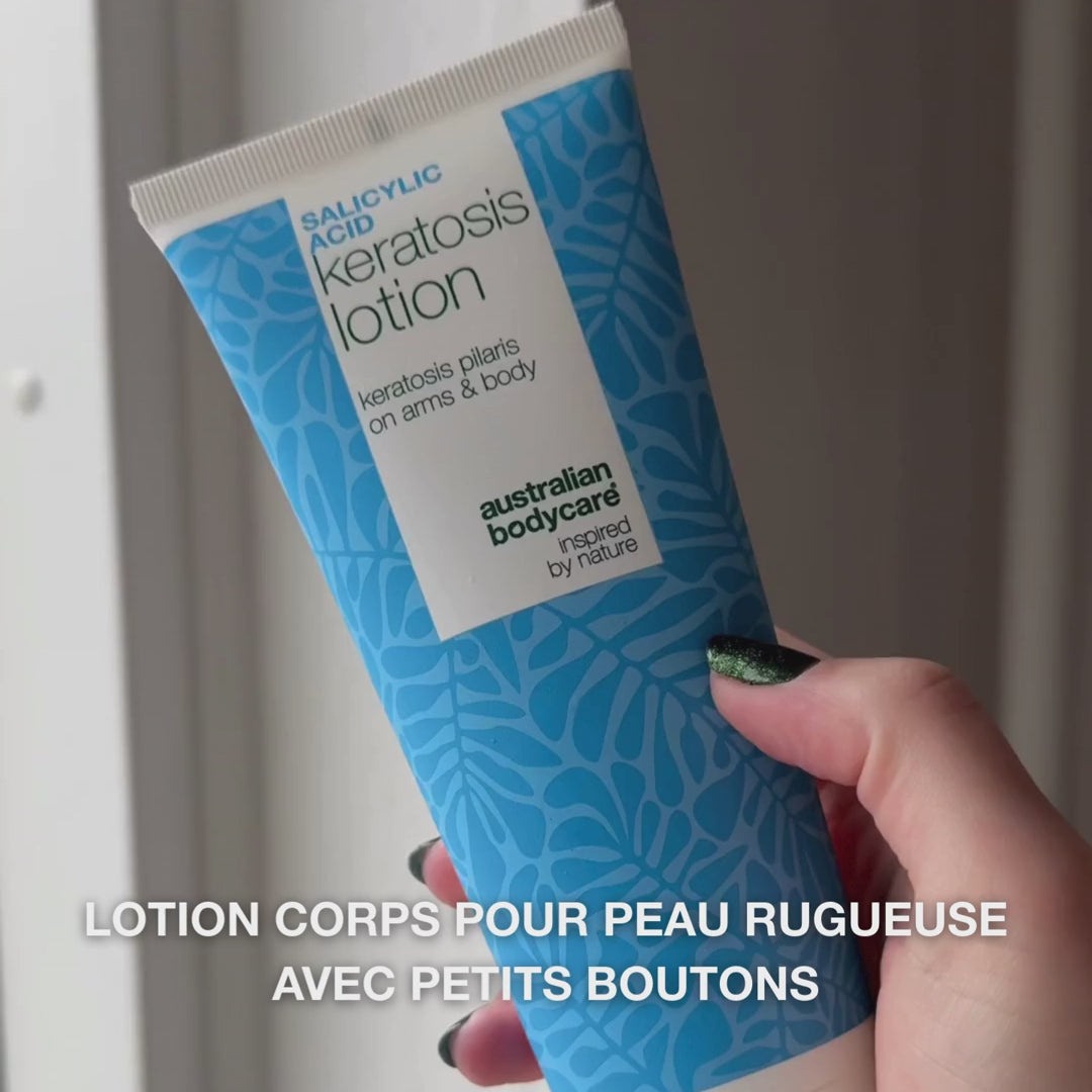 Lotion kératose pilaire pour peau rugueuse et bosses sur les bras