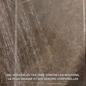 Gel douche Tea Tree contre boutons, odeurs et démangeaisons – avec Tea Tree Oil et Zinc PCA