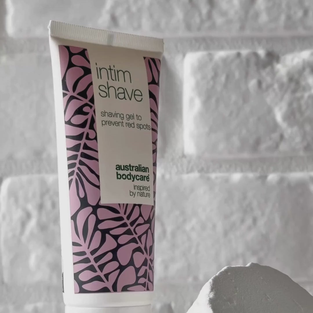 Gel de rasage intime contre boutons rouges – aide à prévenir les poils incarnés – Australian Bodycare