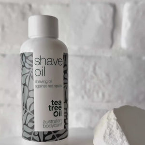 Huile de rasage contre boutons rouges et poils incarnés – réduit irritations et rougeurs – Australian Bodycare