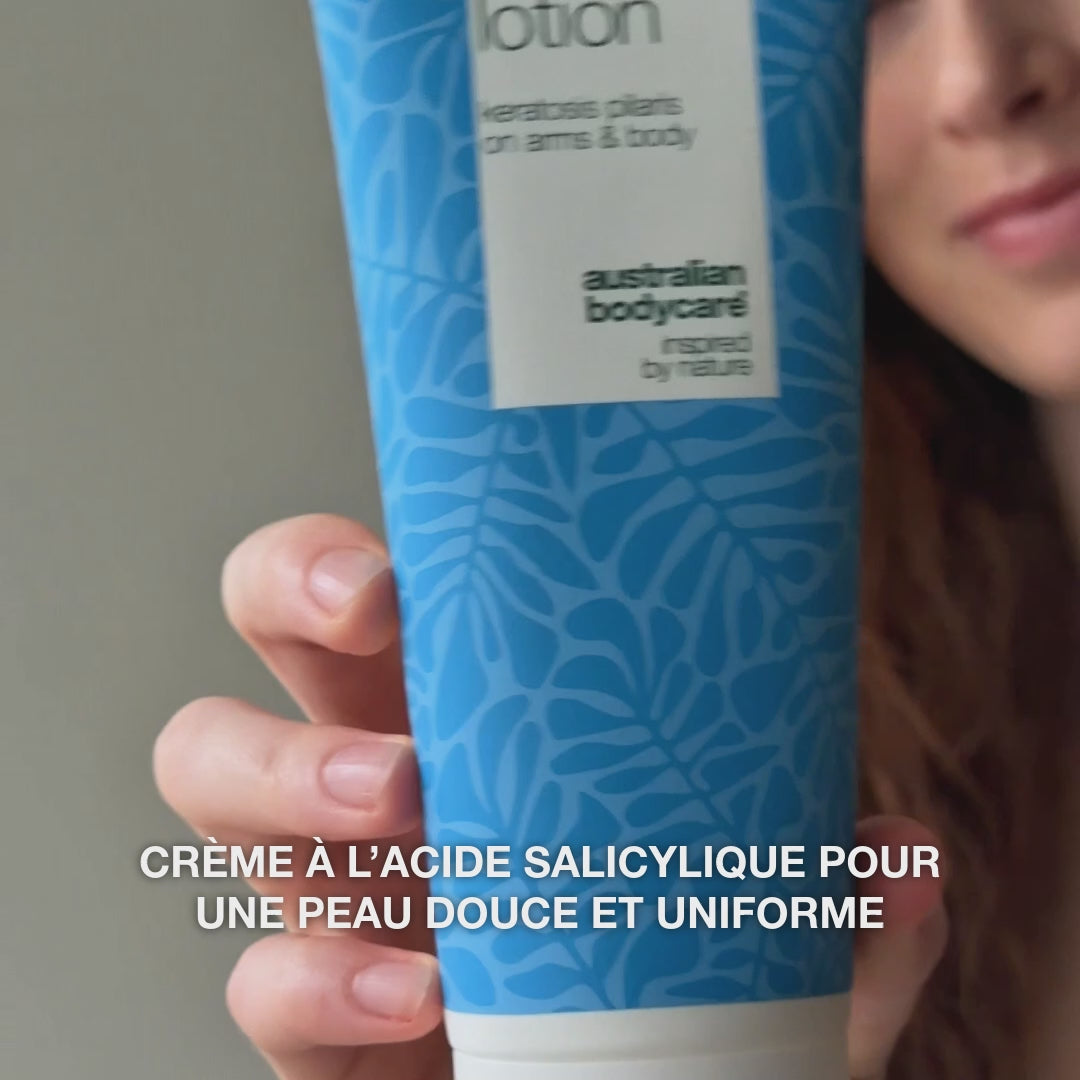 Lotion corps kératose pilaire et peau sèche granuleuse — Lotion pour kératose pilaire et peau sèche. Lisse avec acide salicylique, niacinamide et zinc.