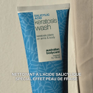 Kératose Pilaire Gel Douche – pour peau rugueuse et bosses — Kératose Pilaire Gel Douche contre la kératose pilaire, peau sèche et bosselée. Avec acide salicylique, niacinamide et glycérine.