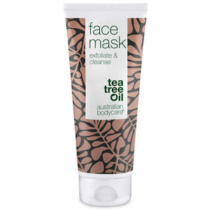 Masque visage à l’huile de tea tree pour soin visage, peaux impures et grasses - Masque nettoyant en profondeur pour les points noirs et les boutons