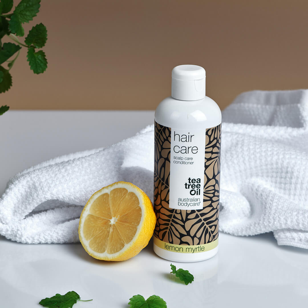 Kit soins du cuir chevelu au myrte citronné - 3 produits à base d'huile de tea tree et au myrte citronné pour la peau et le corps