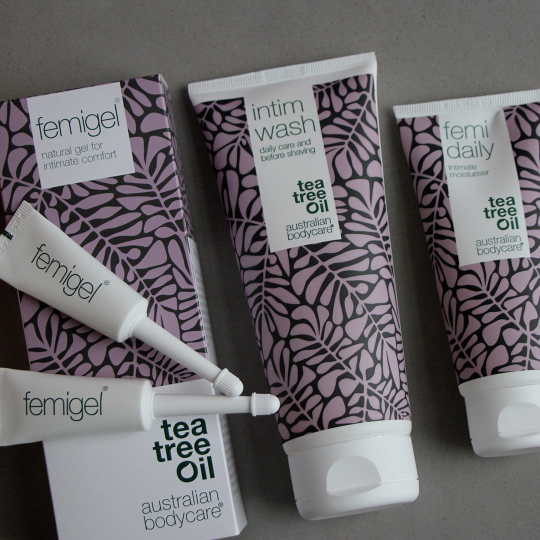 Kit de 3 produits pour les soins intimes à l'huile de tea tree - Soins intimes pour la sécheresse, les odeurs, les démangeaisons et autres problèmes intimes