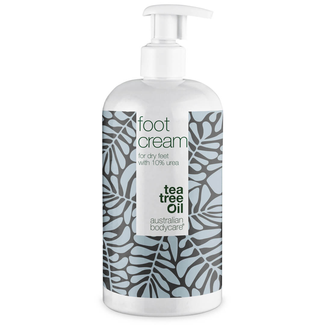 Crème pour les pieds avec 10% d'urée et huile de tea tree - Notre meilleure crème pour les pieds secs avec de l'huile de tea tree 100% naturelle.
